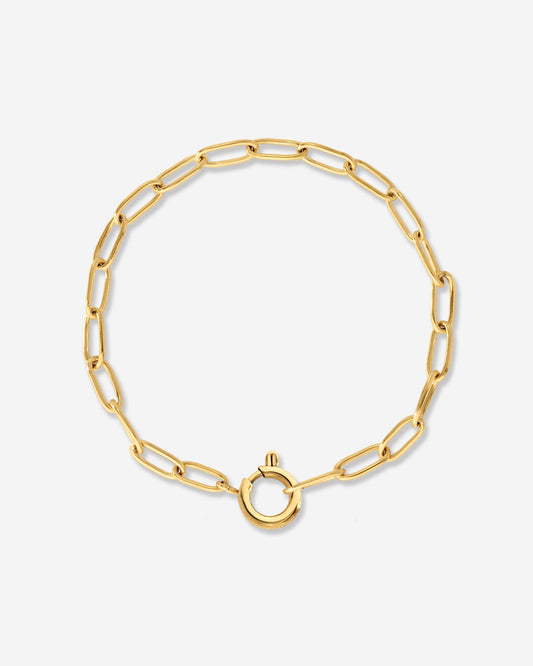 Oval Links Charm Bracciale Oro