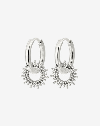 Sunny Hoop Set Small Argento