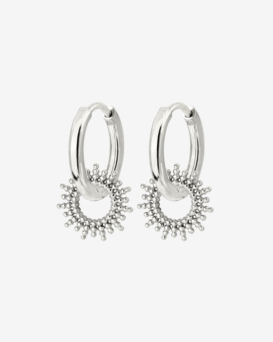 Sunny Hoop Set Small Argento