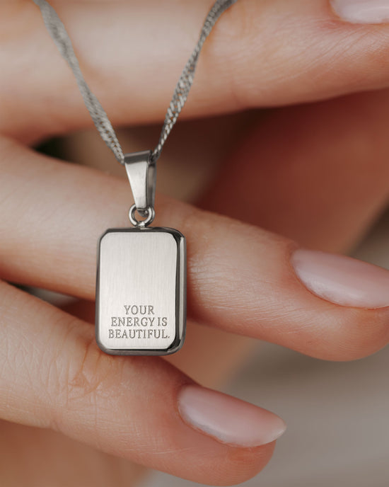 Your energy is beautiful Collana Argento