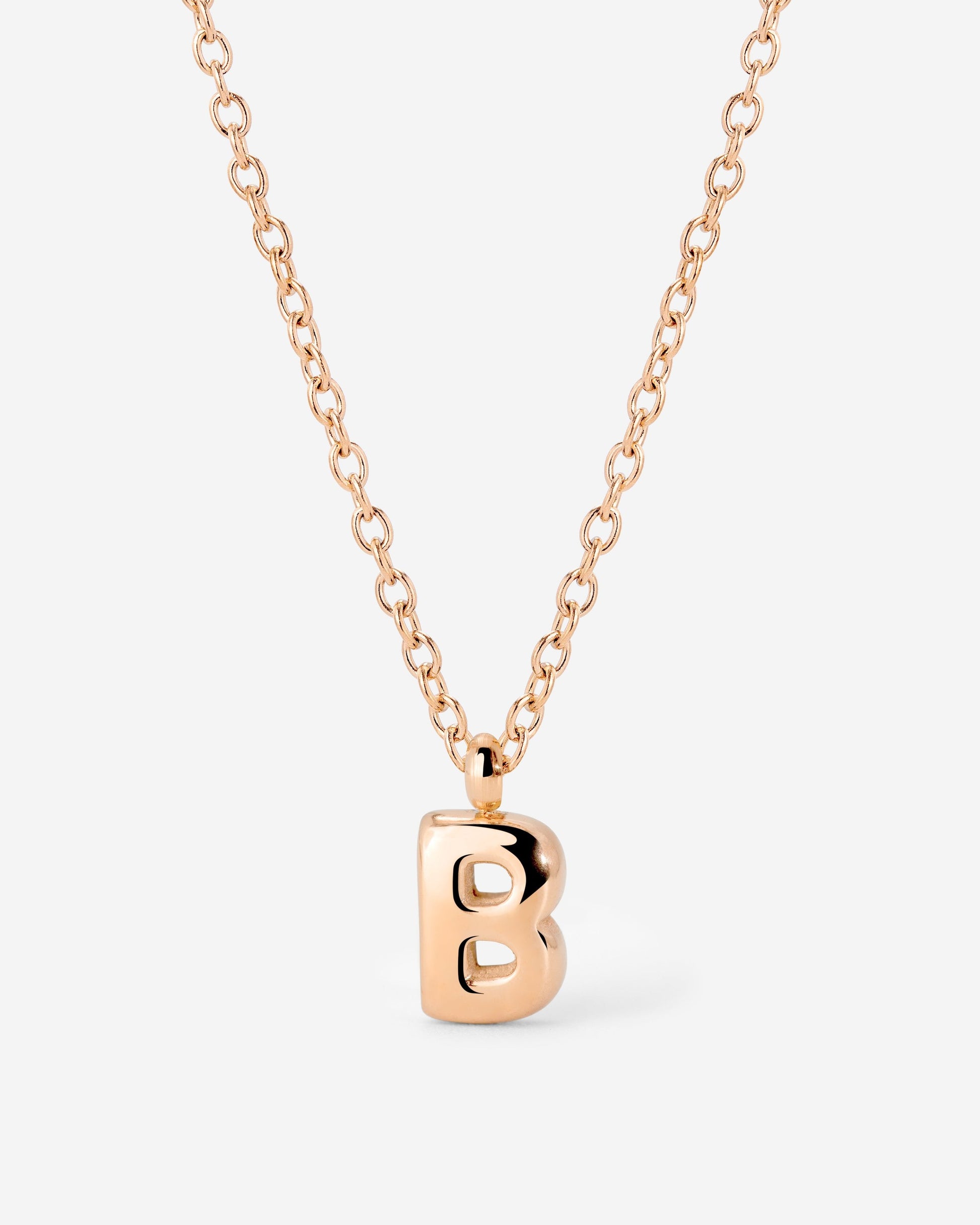 Bubble Letter Collana Oro Rosa
