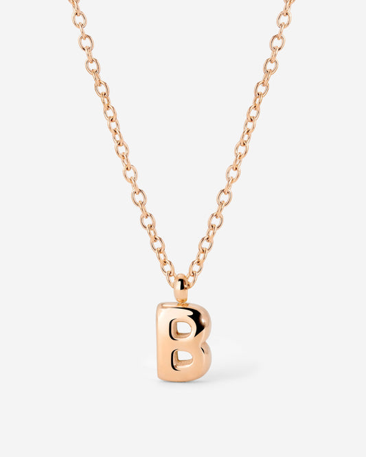 Bubble Letter Collana Oro Rosa