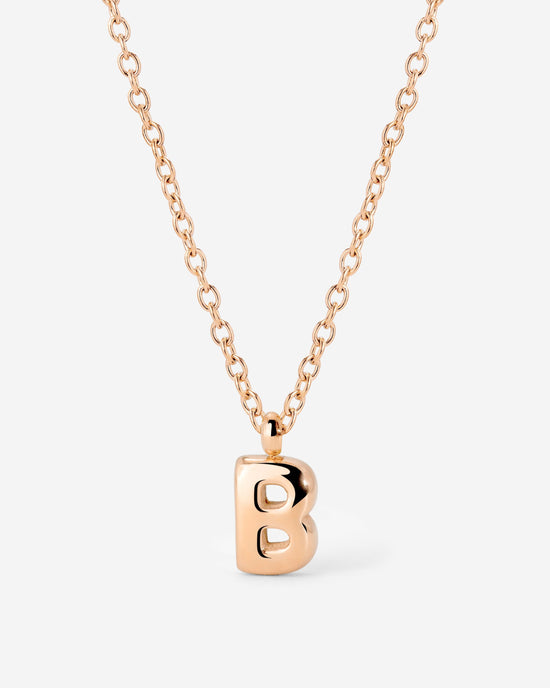 Bubble Letter Collana Oro Rosa