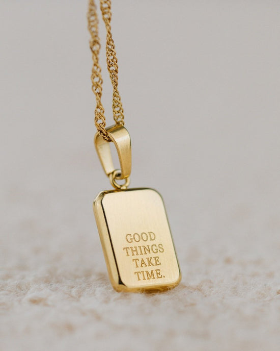 Good things take time Collana Oro