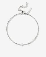 Solitaire Stone Bracciale Argento