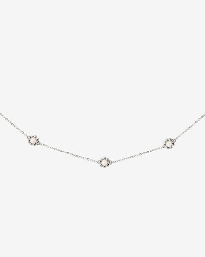 Flower 'n' Beads Collana Argento