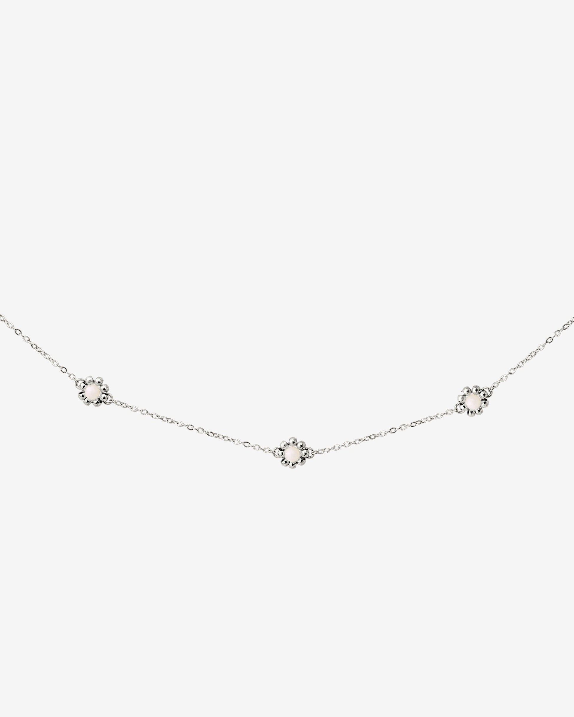 Flower 'n' Beads Collana Argento