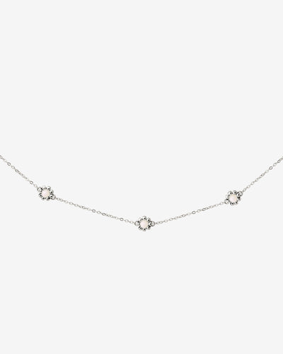 Flower 'n' Beads Collana Argento