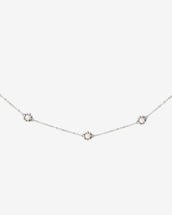 Flower 'n' Beads Collana Argento