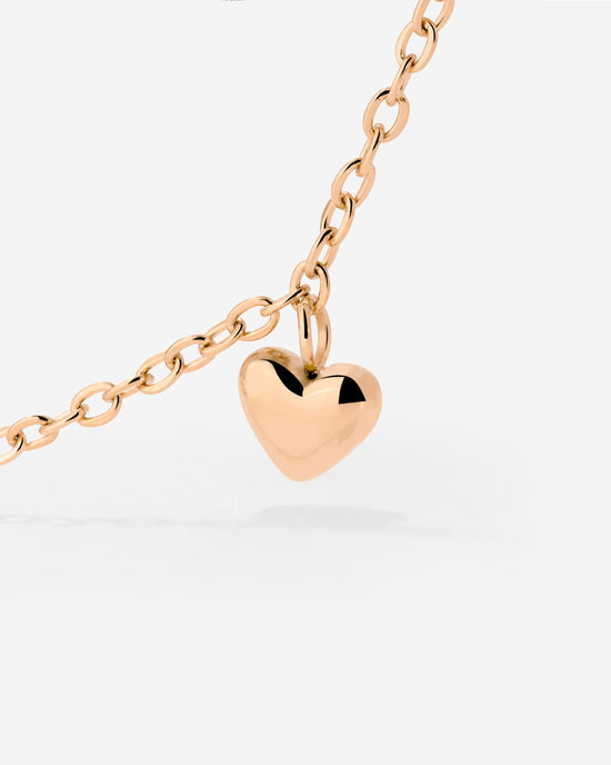 Lovely Heart Choker Oro Rosa
