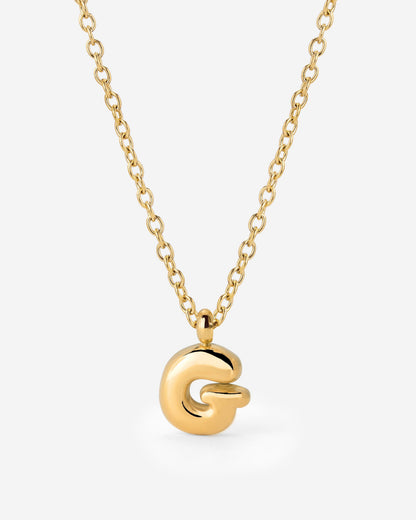 Bubble Letter Collana Oro