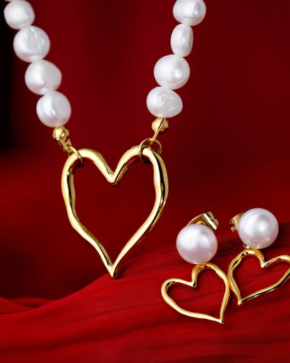 Melting Heart Pearl Collana Oro