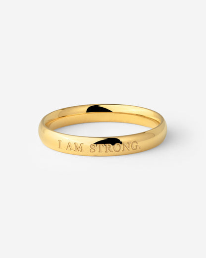 I am strong Anello Oro