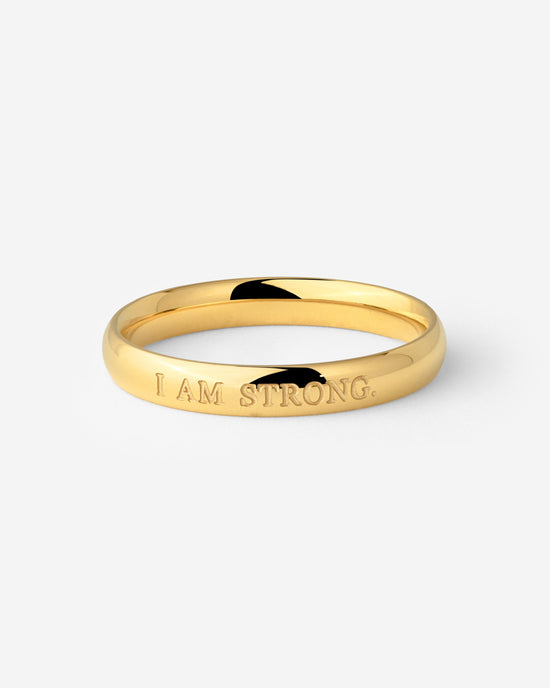 I am strong Anello Oro