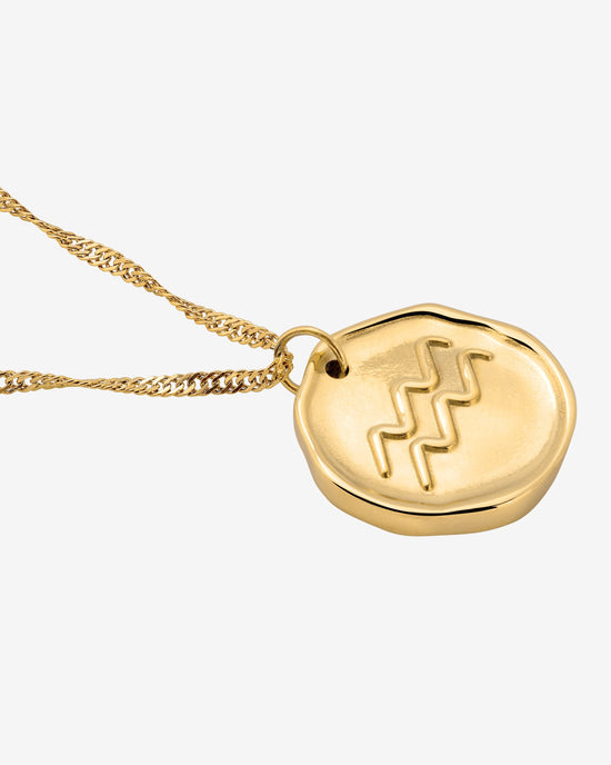 Zodiac Collana - Acquari Oro