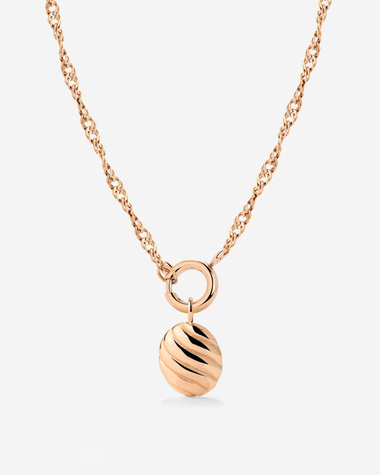Serenity Singapore Chain Collana Set Oro Rosa