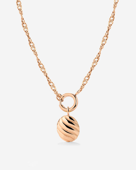 Serenity Singapore Chain Collana Set Oro Rosa