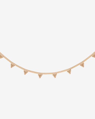 Tiny Beads Collana Oro Rosa