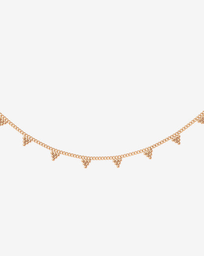 Tiny Beads Collana Oro Rosa