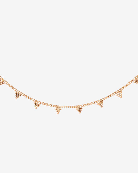 Tiny Beads Collana Oro Rosa