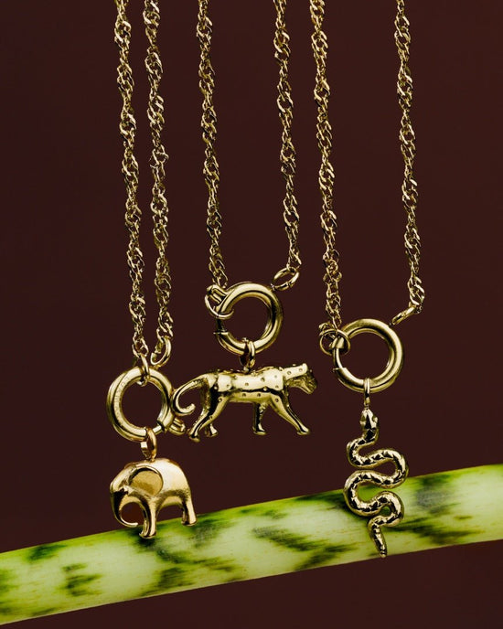 Elephant Singapore Chain Collana Set Oro