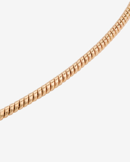 Round Snake Collana Oro Rosa