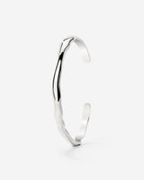 Flowing Bangle Argento chiaro