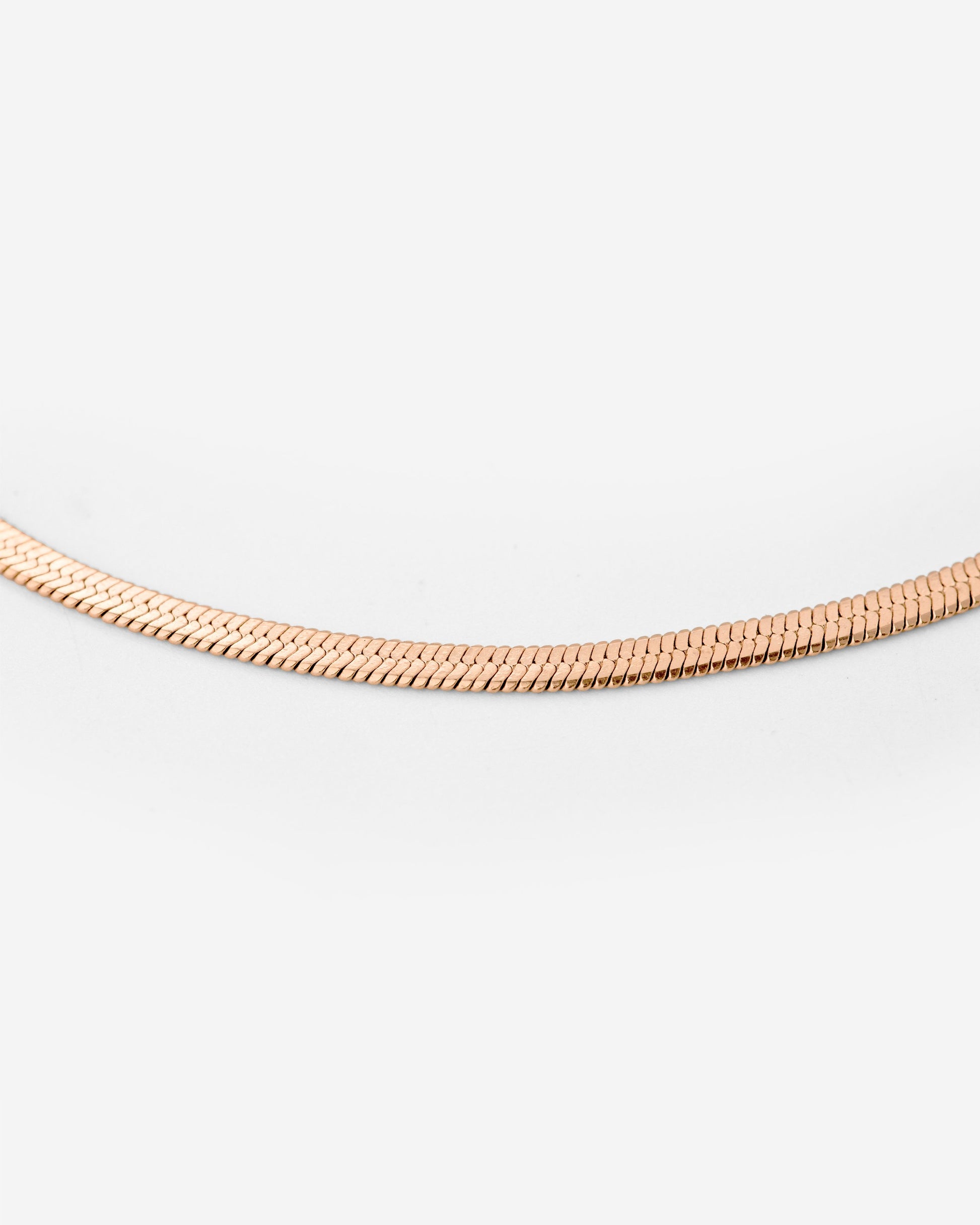 Slim Herringbone Cavigliera