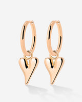 Flowy Heart Hoop Set Medium Oro Rosa