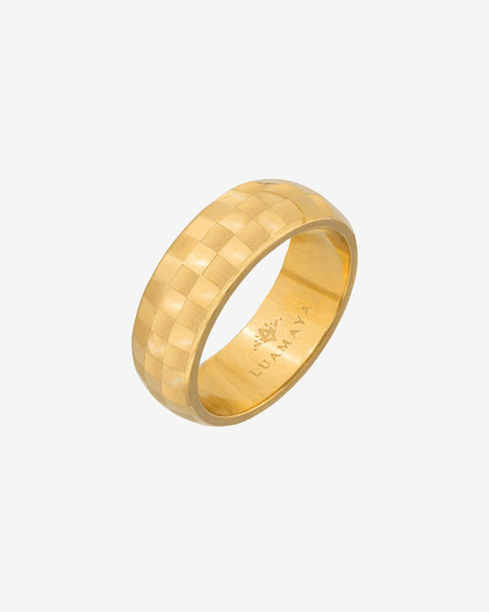 Chequer Anello Oro