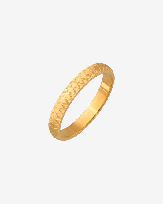 Cute Pattern Anello Oro