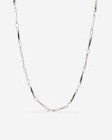 Curved Links Collana Argento