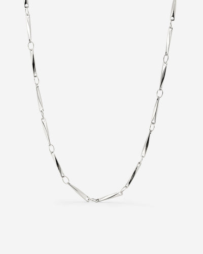 Curved Links Collana Argento