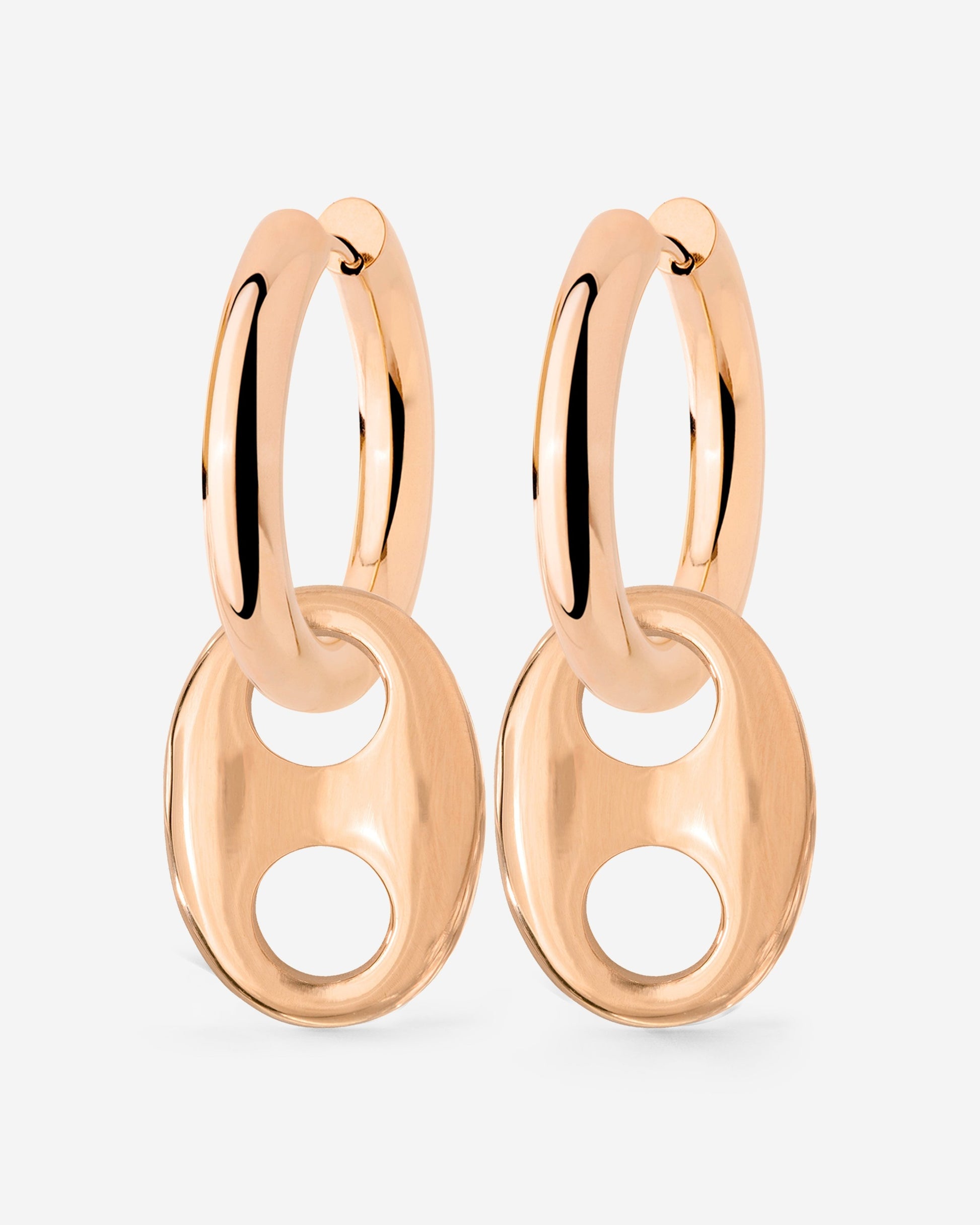Chunky Gem Find Hoop Set Medium Oro Rosa