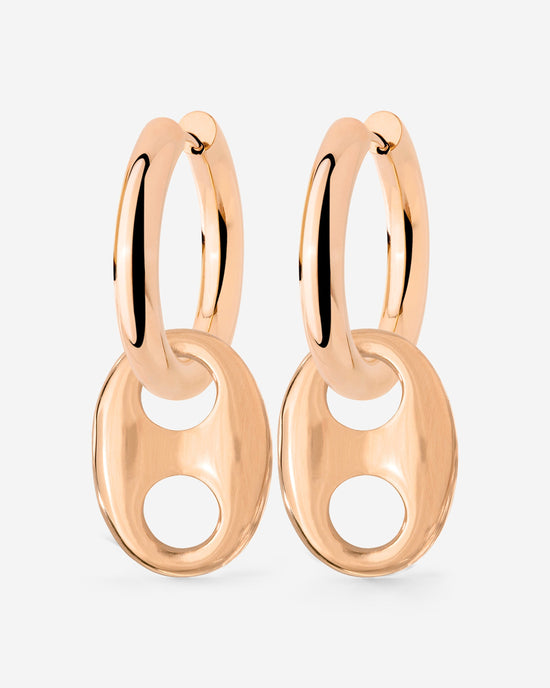 Chunky Gem Find Hoop Set Medium Oro Rosa