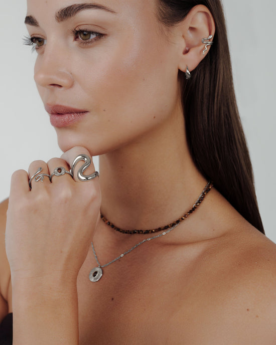 Slim Snake Anello Argento