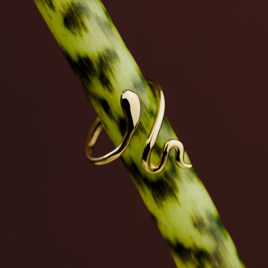 Slim Snake Anello Oro Rosa