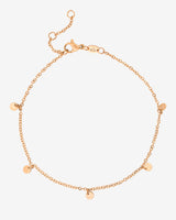 Tiny Coin Cavigliera Oro Rosa