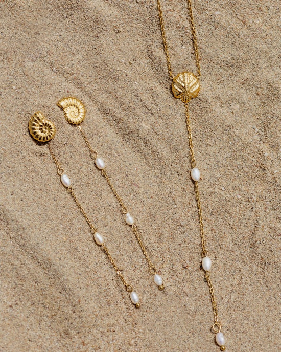 Siren's Spell Pearl Drop Orecchini Oro Rosa
