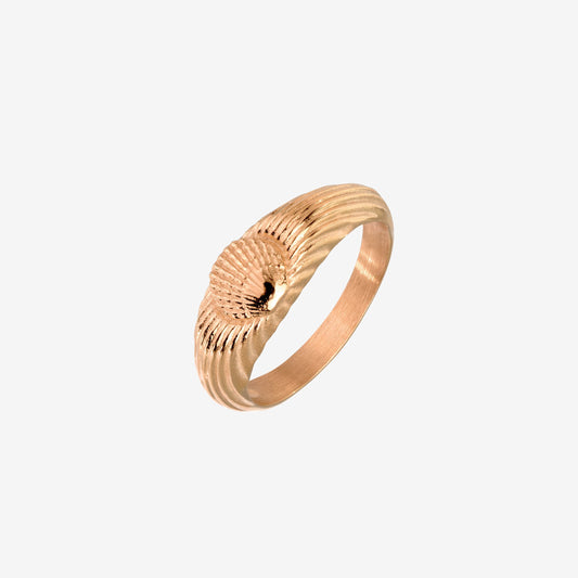 Sea Shell Anello Oro Rosa