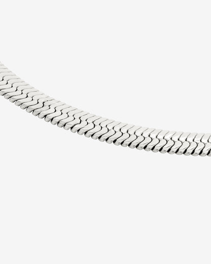 Bold Herringbone Collana Argento