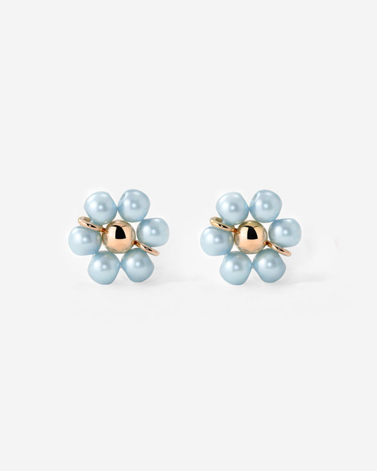 Forever Blue Daisy Orecchini Oro Rosa