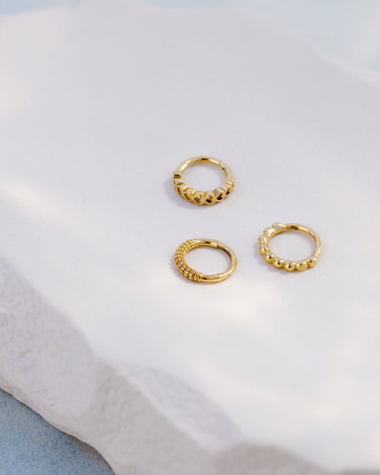 Striped Piercing Oro