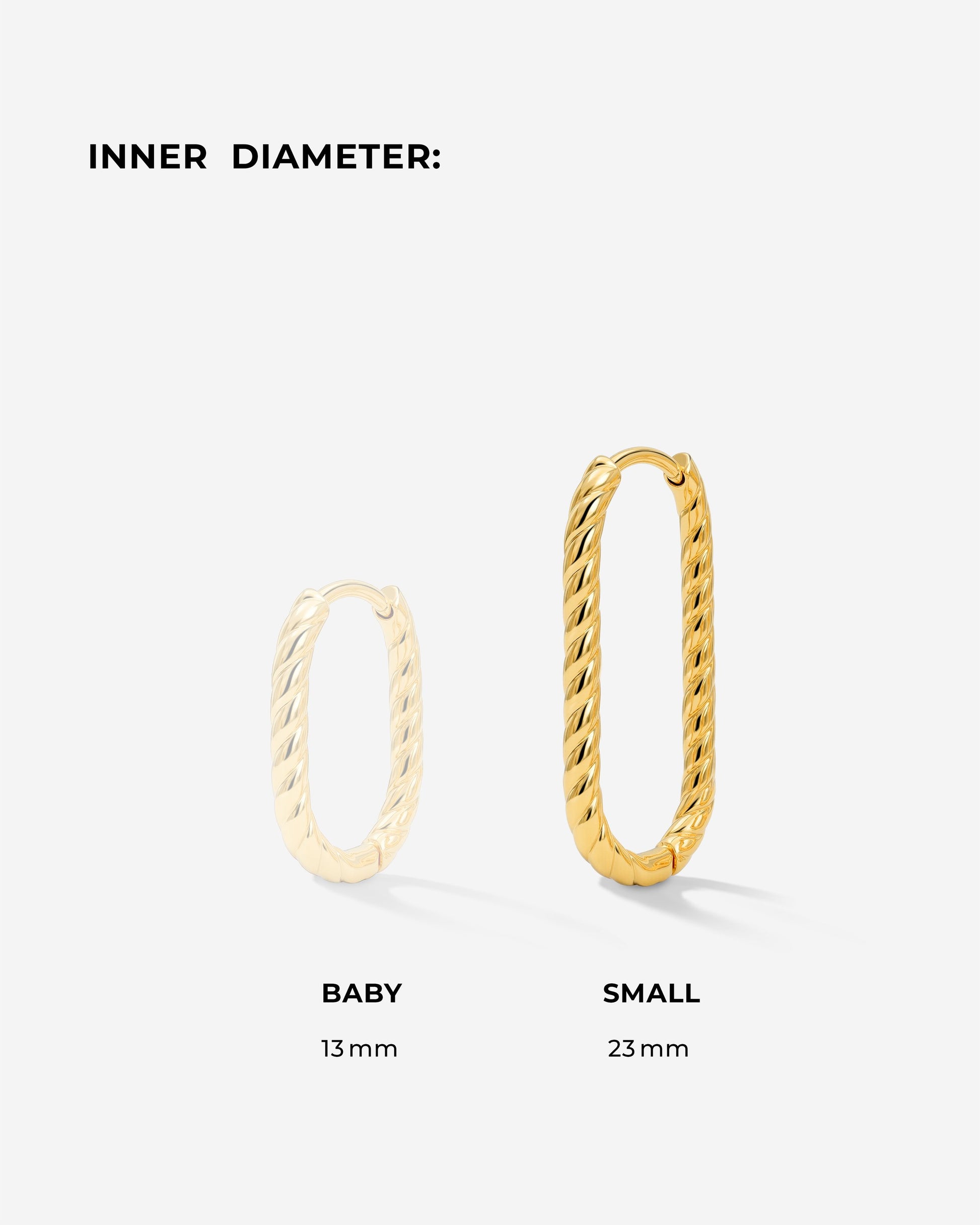 Oval Paloma Hoops Small Oro Rosa