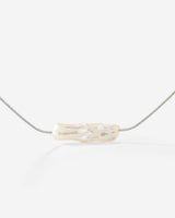 Luminous Pearl Choker Argento