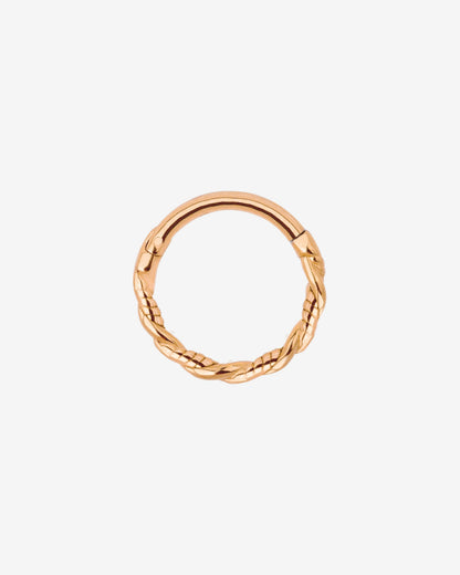 Curly Twist Piercing Oro Rosa