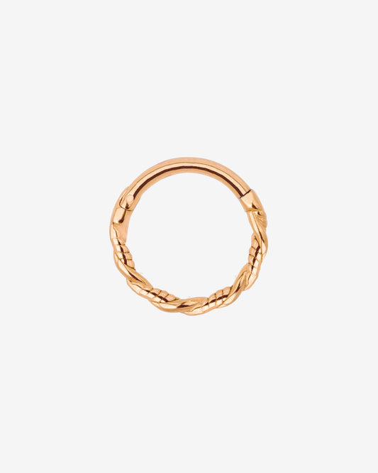 Curly Twist Piercing Oro Rosa