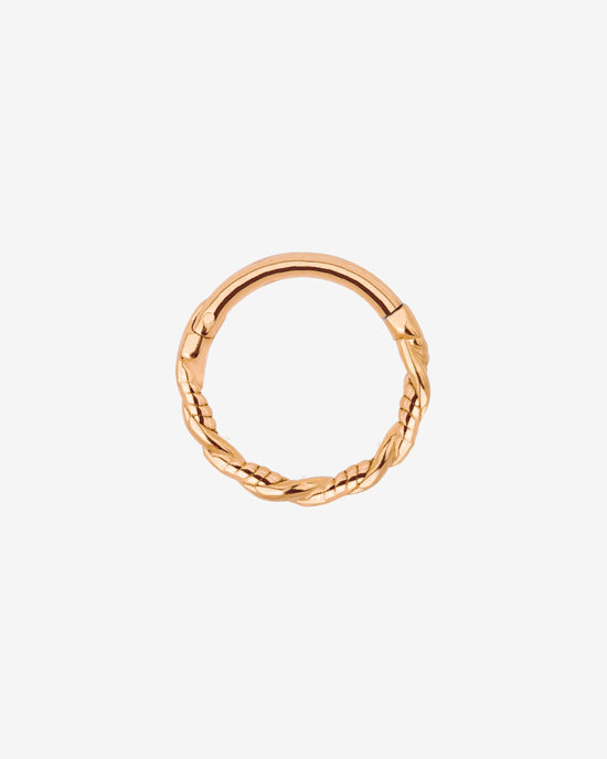 Curly Twist Piercing Oro Rosa