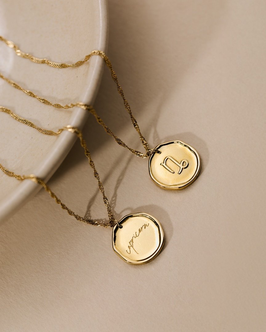 Zodiac Collana - Capricorno Oro Rosa