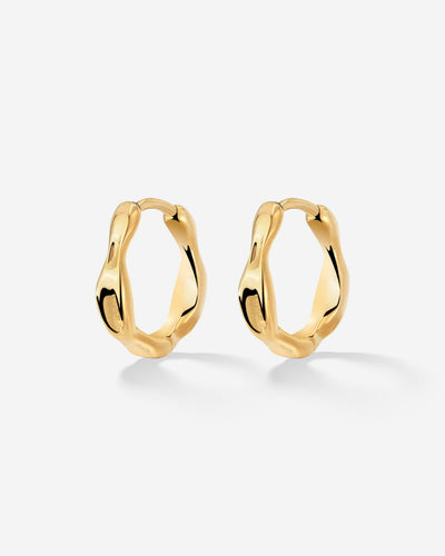 Liquid Shape Hoopies Oro